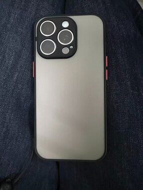Charcoal Frosted Case w/ Pink Buttons